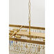 Canada 50 inch Gold Linear Chandelier Ceiling Light